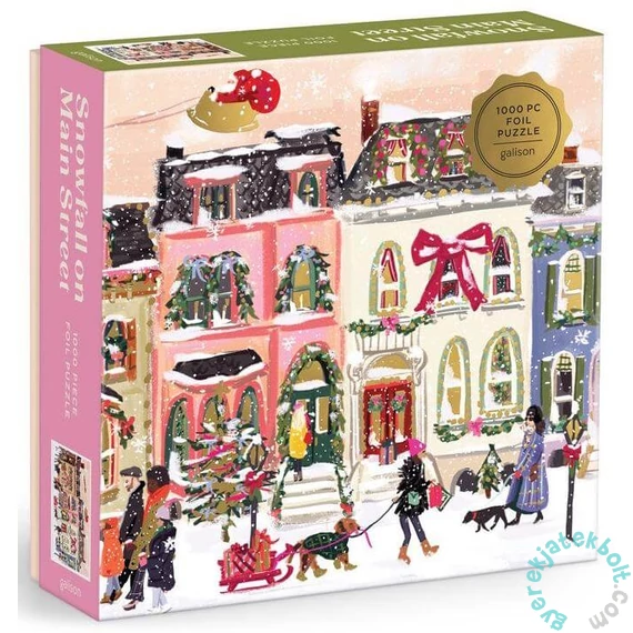 Galison 1000 db-os Fóliás puzzle - Snowfall on Main Street (85610)
