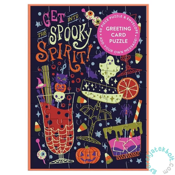 Galison 60 db-os Képeslap puzzle - Get into the Spooky Spirit (86617)
