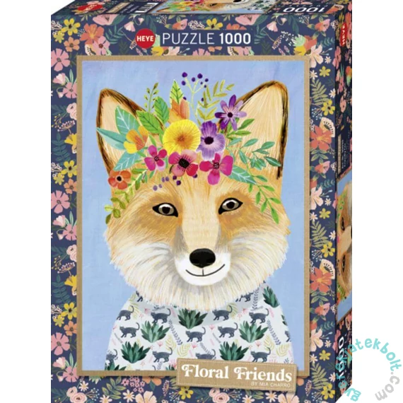 Heye 1000 db-os puzzle - Floral friends - Friendly Fox (30035)