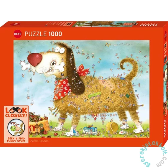 Heye 1000 db-os puzzle - Look Closely! - At the Dog (30066)