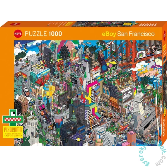 Heye 1000 db-os puzzle - Pixorama - San Francisco Quest (30055)