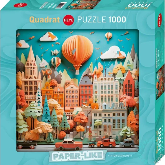 Heye 1000 db-os Quadrat puzzle -Paper-like - Townscape (30072)