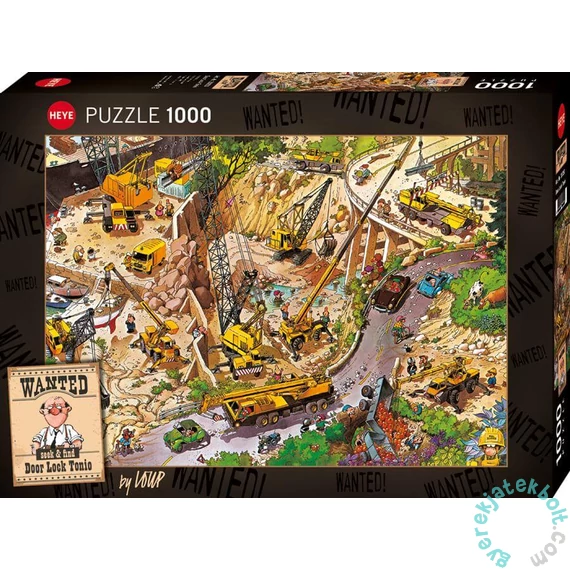 Heye 1000 db-os puzzle - Wanted! - Door Lock Tonio (30050)