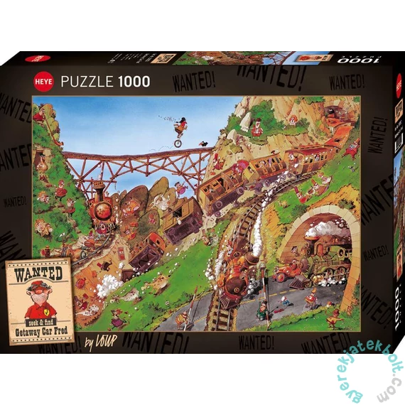 Heye 1000 db-os puzzle - Wanted! - Getaway Car Fred (30052)