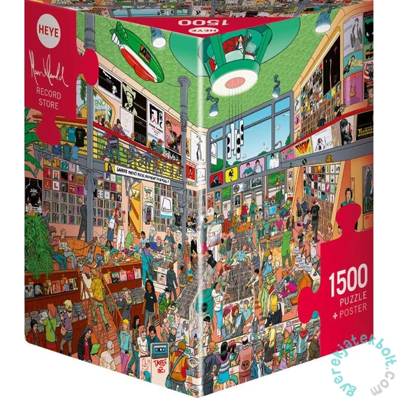 Heye 1500 db-os Triangular puzzle - Record Store (30086)