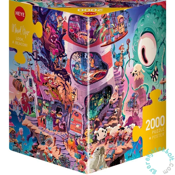 Heye 2000 db-os Triangular puzzle - Look, a Beacon! (30049)