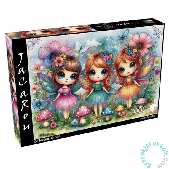 JaCaRou 1000 db-os puzzle - Garden fairy trio (JP-GARD1000)
