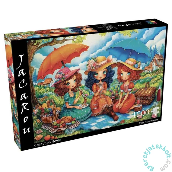 JaCaRou 1000 db-os puzzle - Three picnic friends (JP-THRE1000)