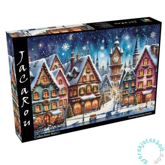 JaCaRou 1000 db-os puzzle - Twinkling holiday streets (JP-TWIN1000)