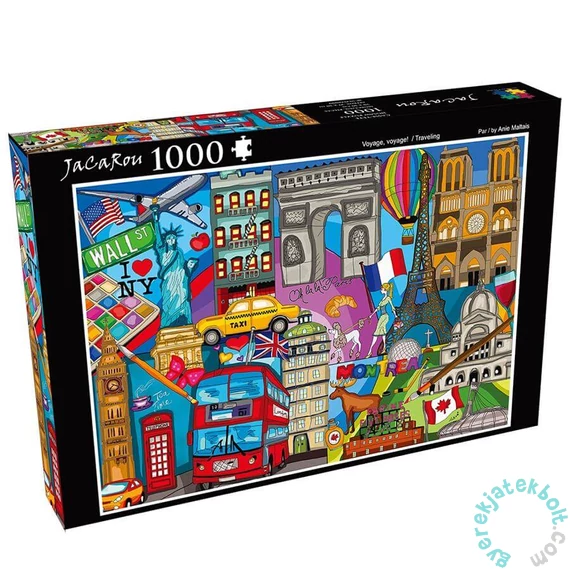 JaCaRou 1000 db-os puzzle - Voyage, voyage! (JP-VOYA1000)