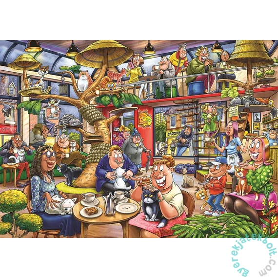 Jumbo 1000 db-os puzzle - Wasgij Mystery 28 - Feline Frenzy (00506)