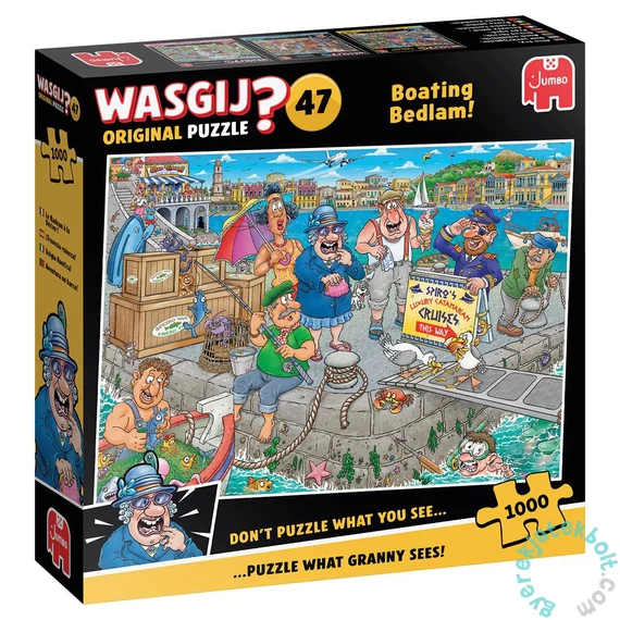 Jumbo 1000 db-os puzzle - Wasgij Original 47 - Boating Bedlam (00511)