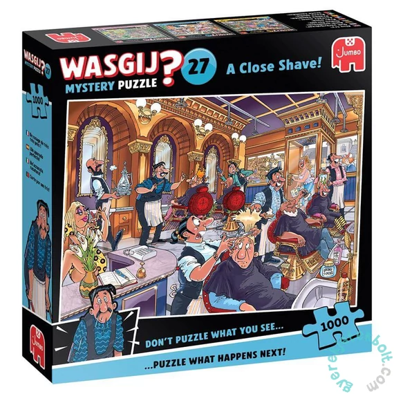 Jumbo 1000 db-os puzzle - Wasgij Mystery 27 - A Close Shave (00593)