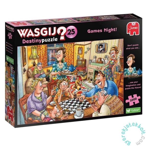 Jumbo 1000 db-os puzzle - Wasgij Destiny - Games Night (00594)