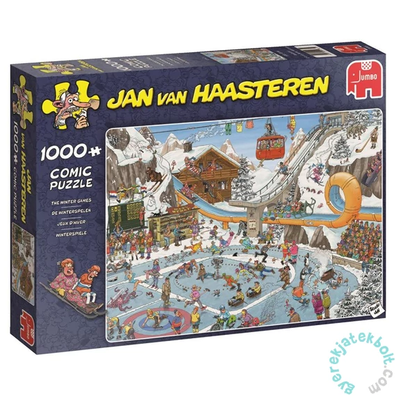Jumbo 1000 db-os puzzle - The Winter Games, Jan van Haasteren (00601)