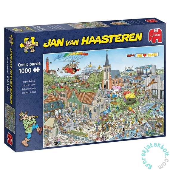 Jumbo 1000 db-os puzzle - Jan van Haasteren - Island Retreat (00606)