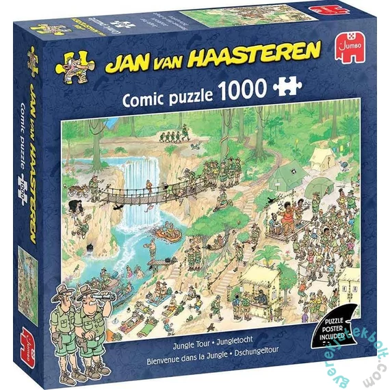 Jumbo 1000 db-os puzzle - Jan van Haasteren - Jungle Tour (00622)
