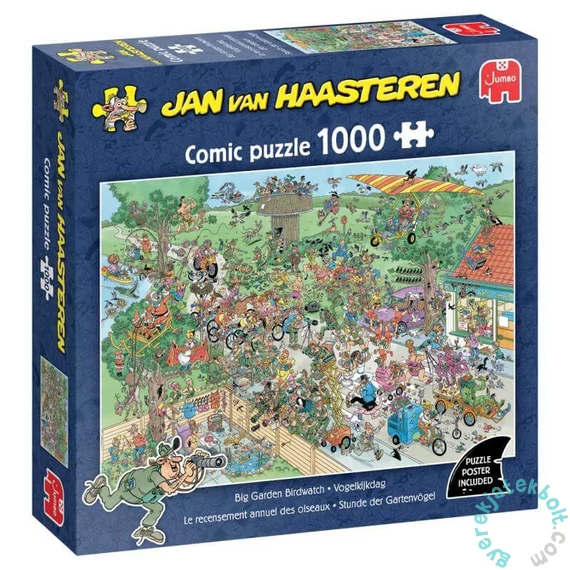 Jumbo 1000 db-os puzzle - Jan van Haasteren - Big Garden Birdwatch (00623)