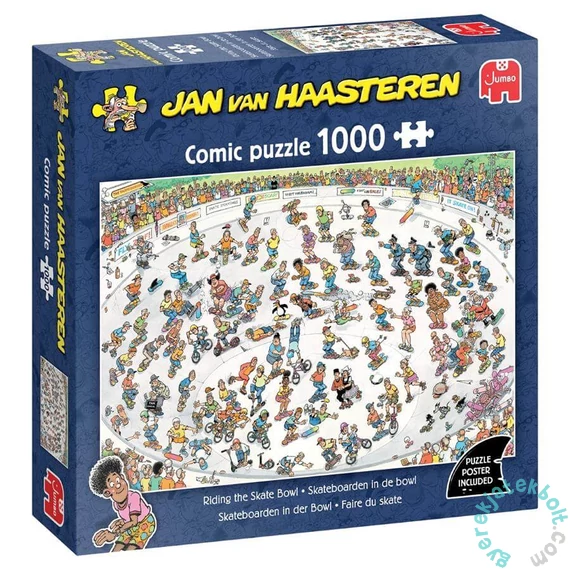 Jumbo 1000 db-os puzzle - Jan van Haasteren - Riding the Skate Bowl (00625)