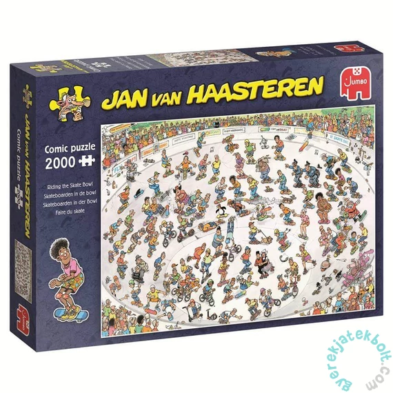 Jumbo 2000 db-os puzzle - Jan van Haasteren - Riding the Skate Bowl (00642)