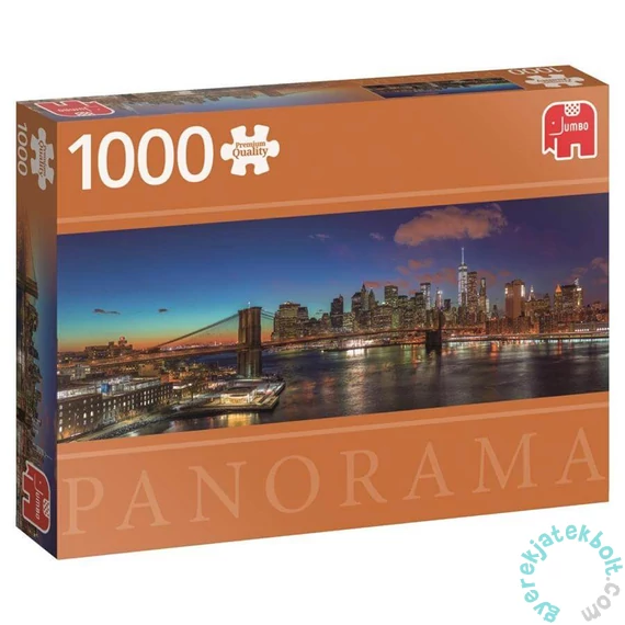 Jumbo 1000 db-os Panoráma puzzle - Hudson Bridge New York (18569)