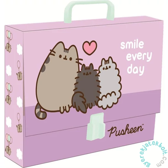 Pusheen cicás XL fogantyús irattartó A/4 - Violet (682339)