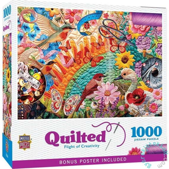 MasterPieces 1000 db-os puzzle - Quilted - Flight of Creativity (72454)