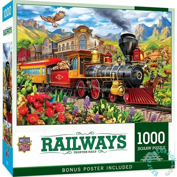 MasterPieces 1000 db-os puzzle - Railways - Frontier Rails (72516)