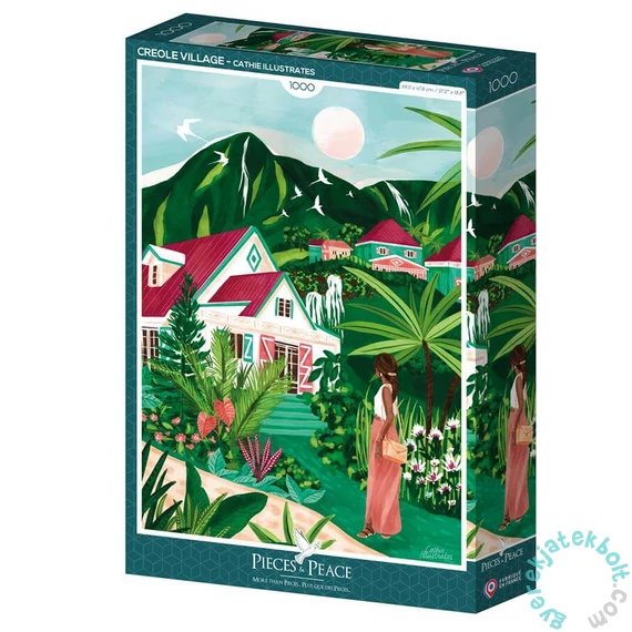 Pieces & Peace 1000 db-os puzzle - Creole Village (0225)