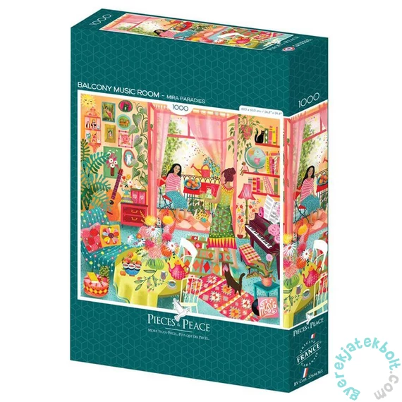 Pieces & Peace 1000 db-os puzzle - Balcony Music Room (0232)