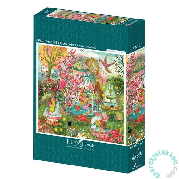 Pieces & Peace 1000 db-os puzzle - Greenhouse Fountains (0218)