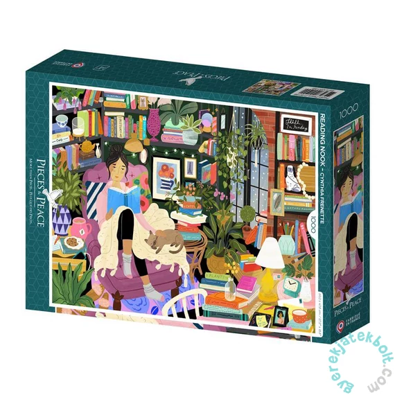 Pieces &amp; Peace 1000 db-os puzzle - Reading Nook (0199)