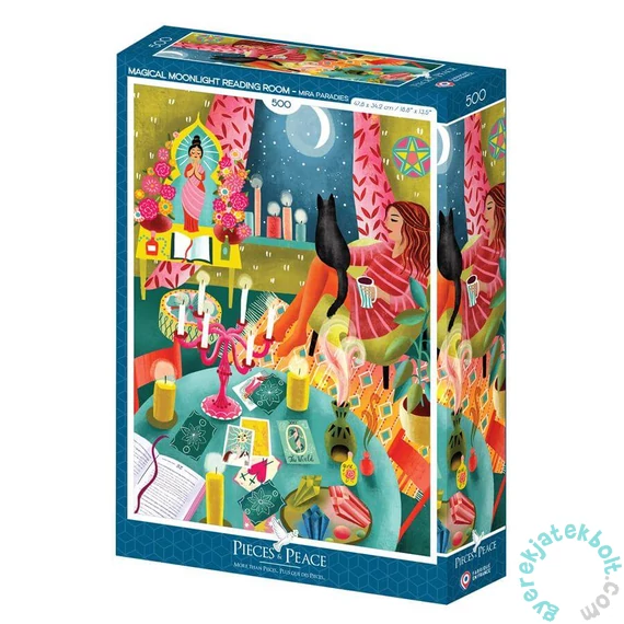 Pieces &amp; Peace 500 db-os puzzle - Magical Moonlight Reading Room (0194)