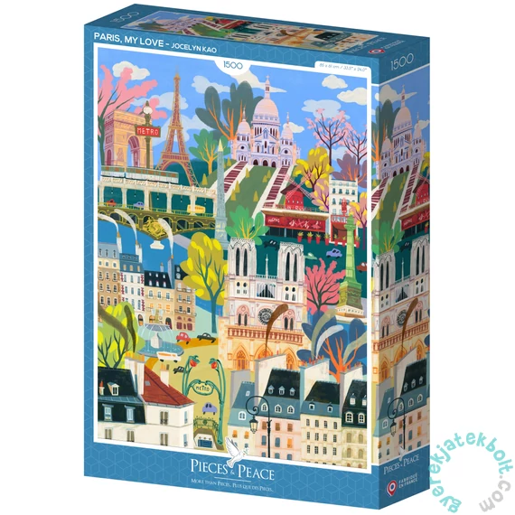 Pieces & Peace 1500 db-os puzzle - Paris, my Love (0244)