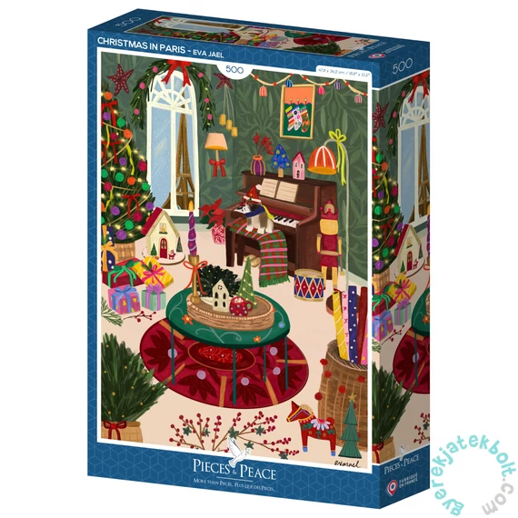 Pieces & Peace 500 db-os puzzle - Christmas in Paris (0255)