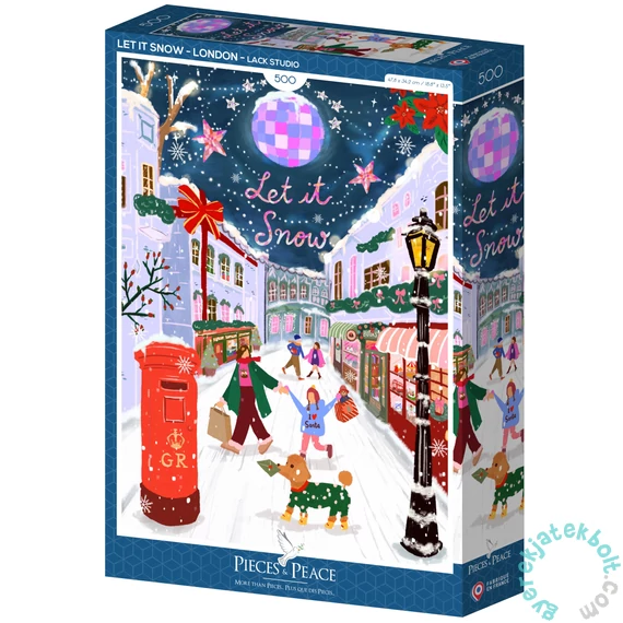 Pieces & Peace 500 db-os puzzle - Let it Snow - London (0256)