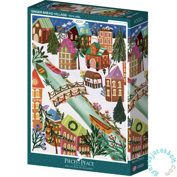 Pieces & Peace 1000 db-os puzzle - Ginger Bread Village (0261)