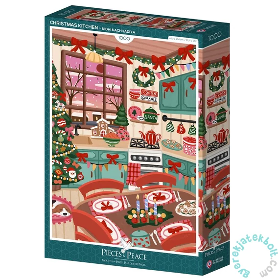 Pieces &amp; Peace 1000 db-os puzzle - Christmas Kitchen (0262)
