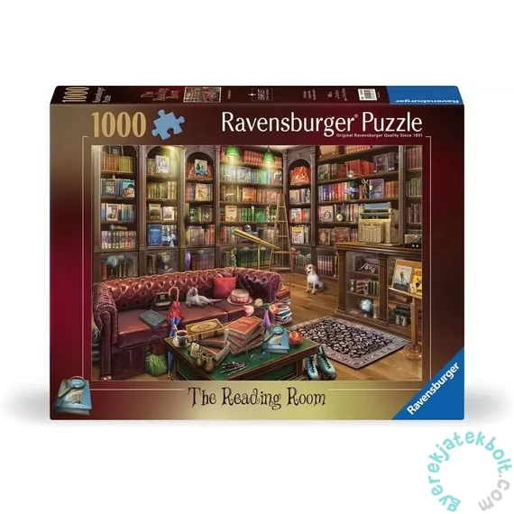 Ravensburger 1000 db-os puzzle - A könyvtárszoba (12000329)