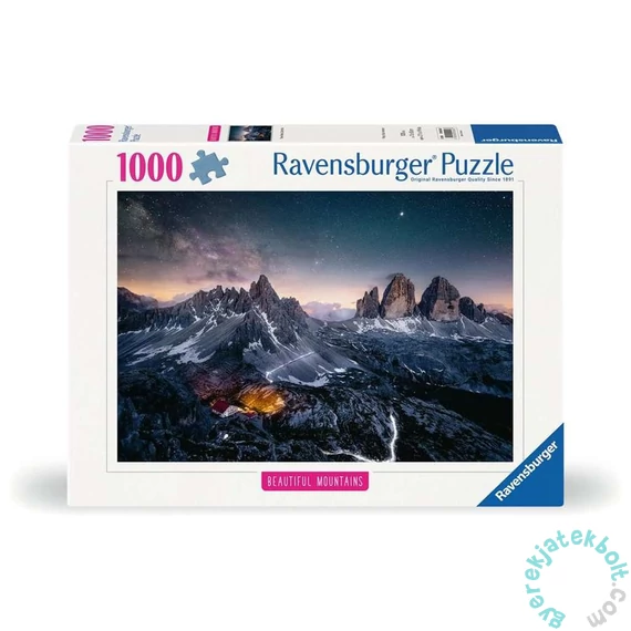Ravensburger 1000 db-os puzzle - Beautiful Mountains - Drei Zinnen, Dolomitok (12000256)