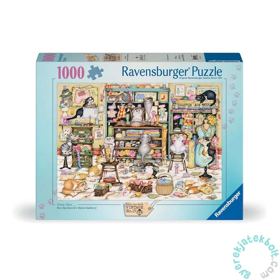 Ravensburger 1000 db-os puzzle - Crazy Cats, Haberdashery (12001083)