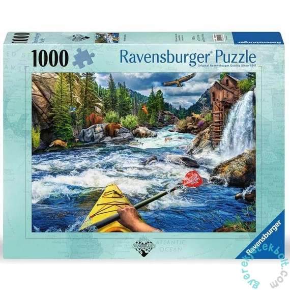 Ravensburger 1000 db-os puzzle - Fehér vizi kajakozás (12000514)