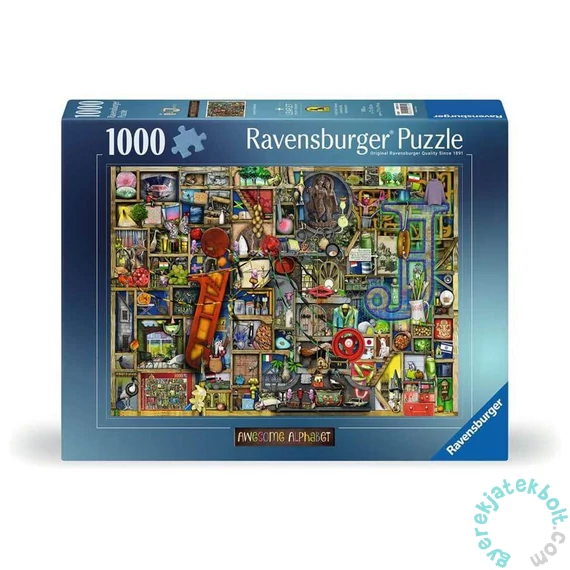 Ravensburger 1000 db-os puzzle - Félelmetes ABC - I és J, Colin Thompson (12000172)
