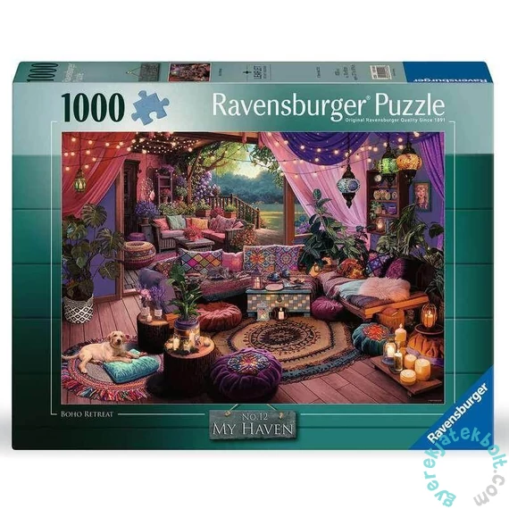Ravensburger 1000 db-os puzzle - My Haven - Boho menedék (12001455)