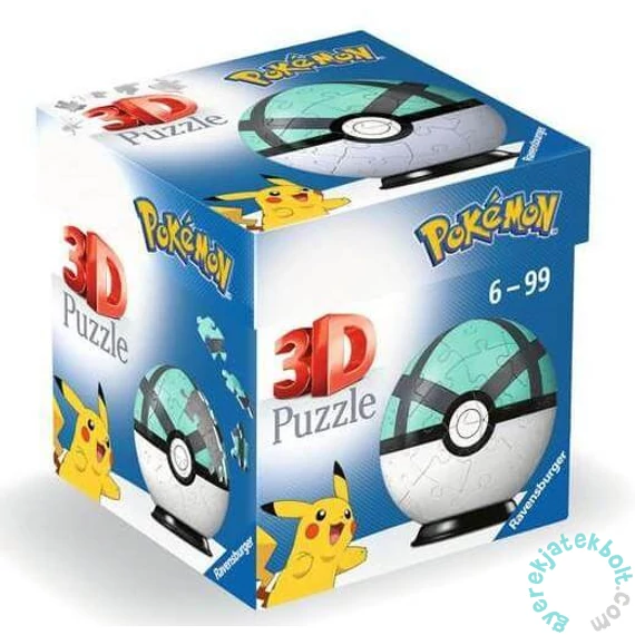 Ravensburger 55 db-os 3D puzzle - Pokémon Poké Balls - Net Ball (11581)