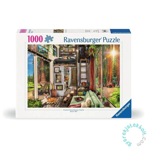 Ravensburger 1000 db-os puzzle - Apró ház a fenyőerdőben (12000634)