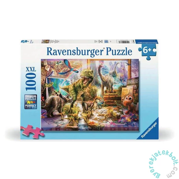 Ravensburger 100 db-os XXL puzzle - Dinoszauruszok szabadlábon (12000863)