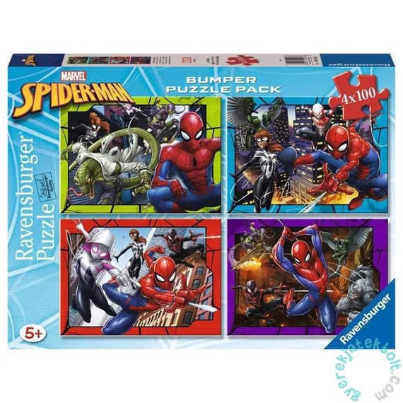 Ravensburger 4 x 100 db-os puzzle - Pókember (12001076)