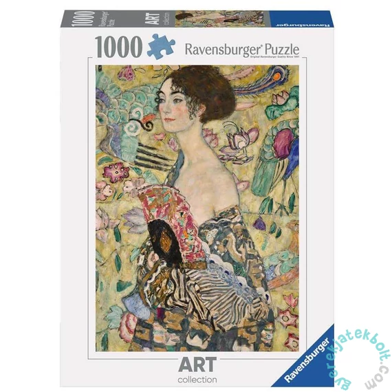 Ravensburger 1000 db-os puzzle - Art Collection - Hölgy legyezővel, Gustav Klimt (12001132)