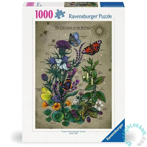 Ravensburger 1000 db-os puzzle - A lepkék életciklusa (12001435)